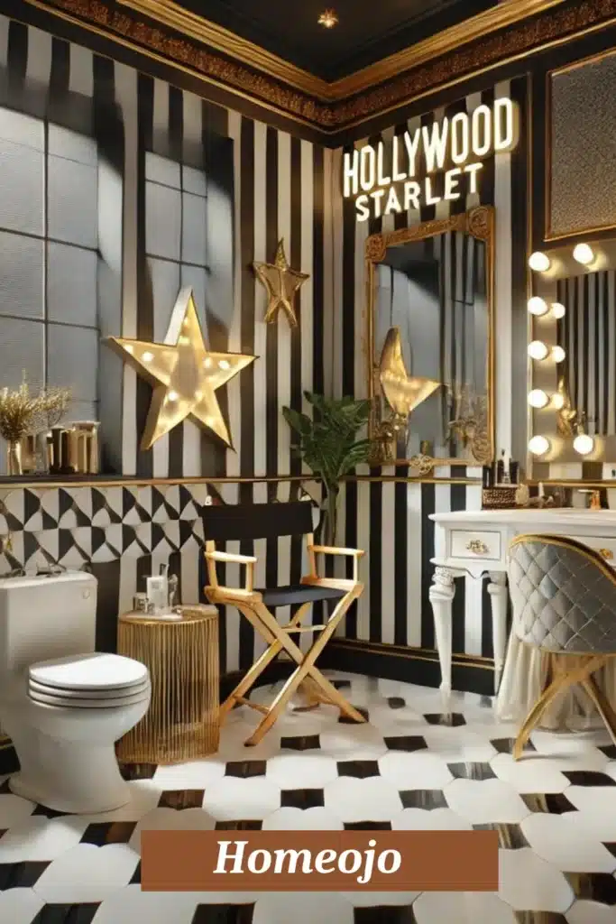 Star-Studded Style for teen girl bathroom