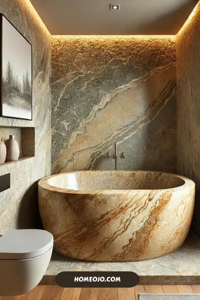 Stone bathtub