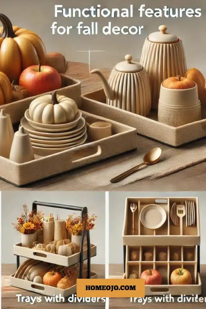 Functional features for fall decor