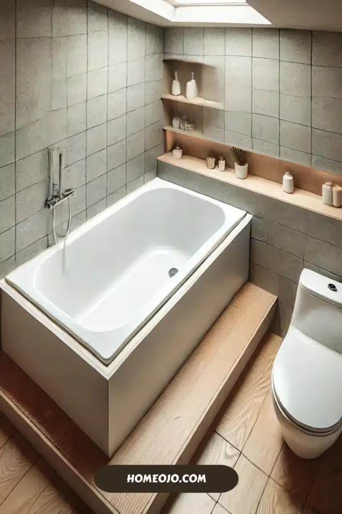 Undermount bathtub for bathroom