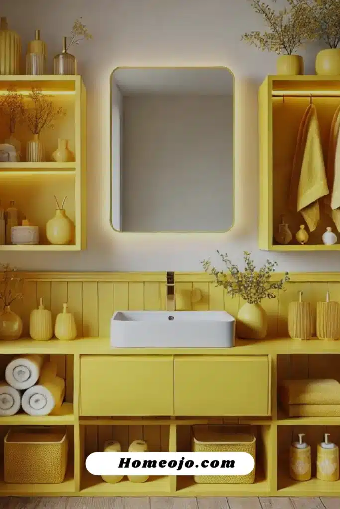  Yellow sink for bathroom