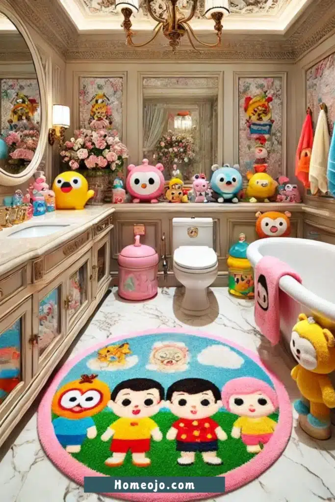 Whistling accessories for kids bathroom