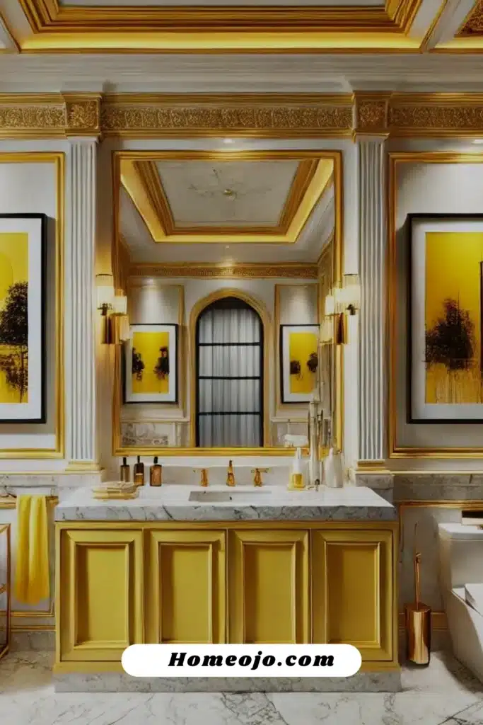 Yellow paint for bathroom