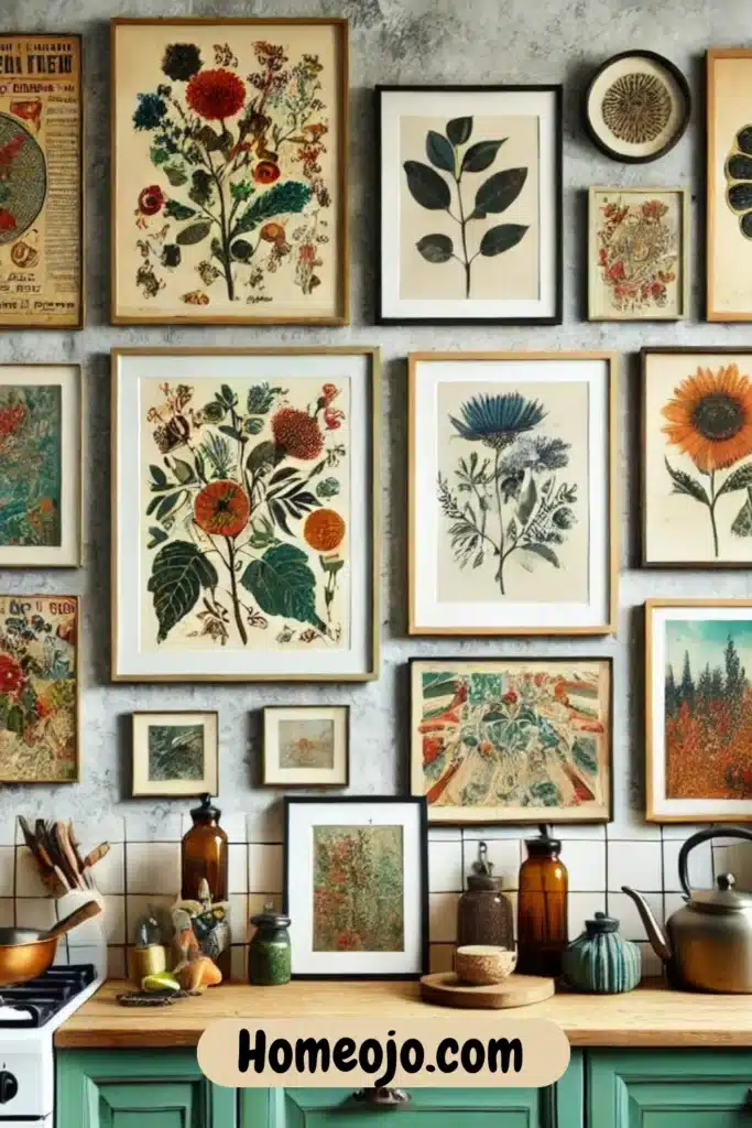 Bohemian gallery wall