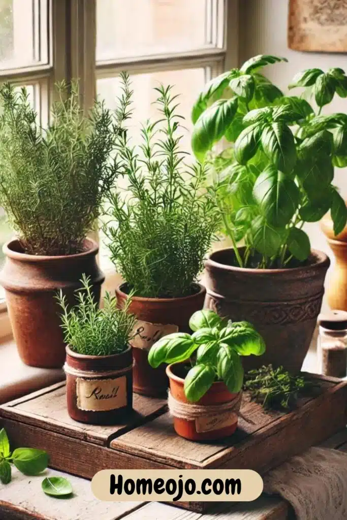 Herb gardens for kitchen