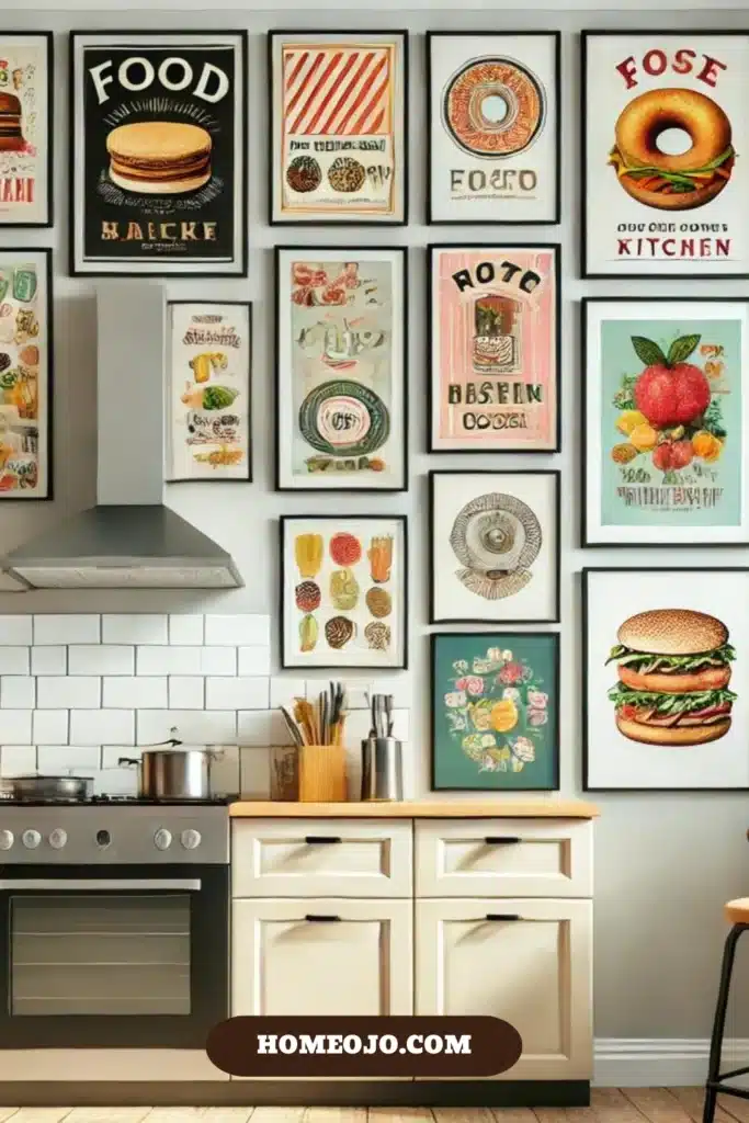 Kitchen decor wall art prints