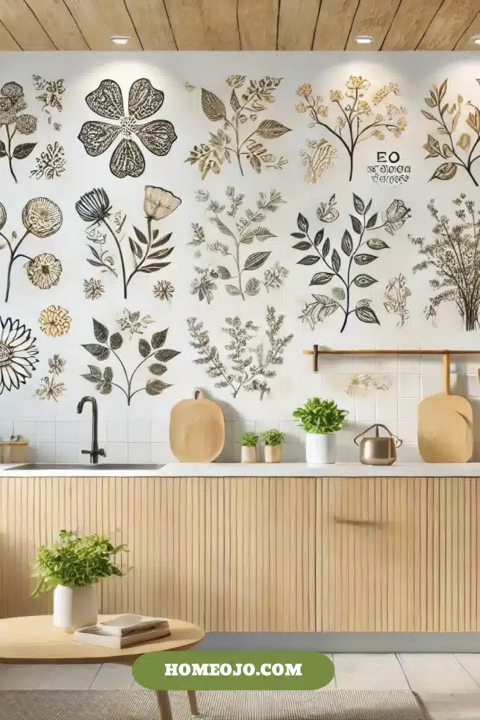 Eco-friendly stickers for kitchen decor