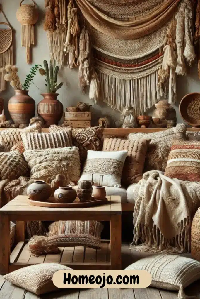 Bohemian kitchen with a fall theme