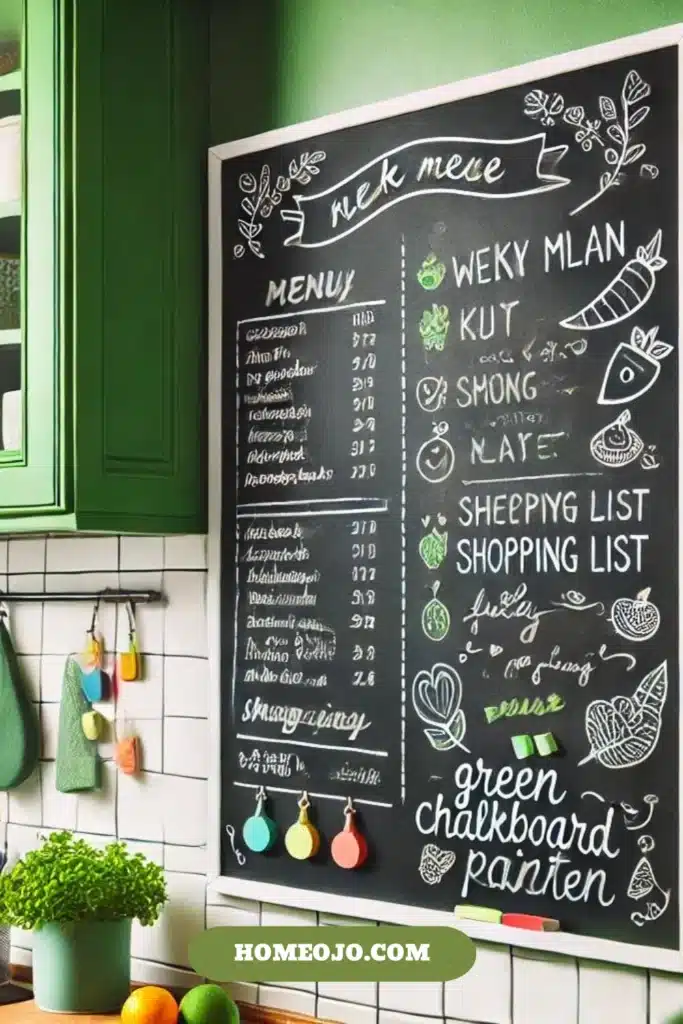 Chalkboard paint for kitchen decor 