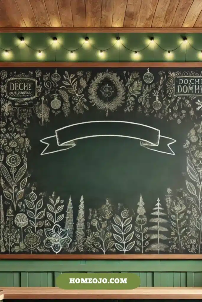 Chalkboard wall for kitchen