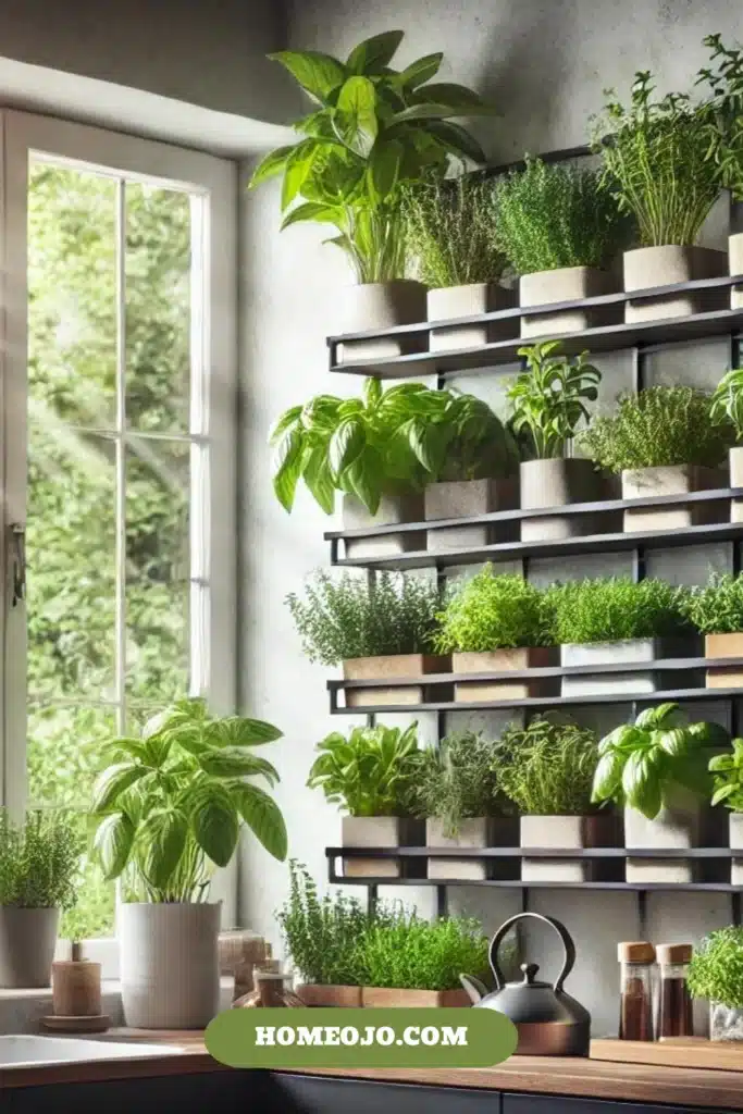 Wall planter for kitchen